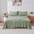 Kathy Ireland Heathered Jersey Knit Cotton Sheet Set (4 Pieces) product image