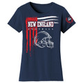 Women's Vintage USA Flag Football T-Shirt product image