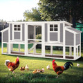 98'' Large Chicken Coop with Run with Pull-Out Tray (for 6-8 Chickens) product image