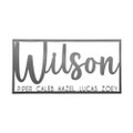 Personalized Family Name Metal Wall Decor product image