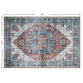 Bibb Home Washable Flannel Printed Area Rug with Latex Back product image