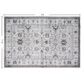 Bibb Home Washable Flannel Printed Area Rug with Latex Back product image