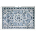 Bibb Home Washable Flannel Printed Area Rug with Latex Back product image