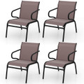 Patio Chairs with Breathable Fabric and Metal Frame (Set of 2, 4 or 6) product image