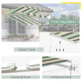 8.2'x6.5' Retractable Awnings for Patio Sun Shade Shelter product image