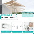 8.2'x6.5' Retractable Awnings for Patio Sun Shade Shelter product image