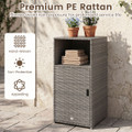 Outdoor PE Wicker Storage Cabinet product image