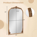Vintage Baroque Arched Mirror product image