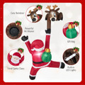 8.5 FT Christmas Inflatable Reindeer and Climbing Santa Claus product image
