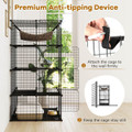 4-Tier Cube Cat Cage with Comfy Hammock product image