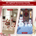 3-Piece Pre-Lit 3D Snowman Set with 270 LED Lights product image
