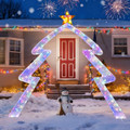 8.8 FT Christmas Tree-Shaped Archway with Adjustable Lights product image