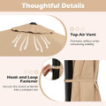 9FT Cantilever Patio Umbrella with 2-Section Design product image