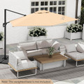 9FT Cantilever Patio Umbrella with 2-Section Design product image