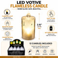 Decorative Warm White LED Candle (12-Pack) product image