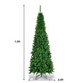 7.5 ft Pre-Lit Hinged Pencil Christmas Tree  product image