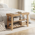 3-Tier Wood Shoe Rack Organizer product image