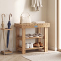 3-Tier Wood Shoe Rack Organizer product image
