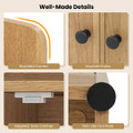Freestanding Bookshelf with 2-Door Storage Cabinets product image