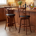 30.5” Swivel Barstools with Ergonomic Curved Backrest (Set of 2/4) product image