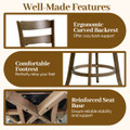 30.5” Swivel Barstools with Backrest and Upholstered Seat (Set of 2/4) product image
