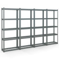 5-Tier Metal Shelving Unit with Five-Layer Storage (4-Pack) product image