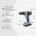 Brookstone 21V Cordless Power Drill Set – 30 Piece Tool Kit with Carry Case product image