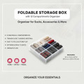 Foldable Storage Box Organizer with 12 Compartments (2-Pack) product image