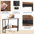 Triangle Computer Desk with Power Outlets product image