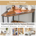Triangle Computer Desk with Power Outlets product image