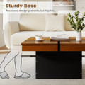 Square Coffee Table with Quad-Section Design product image