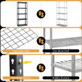 5-Tier Heavy Duty Metal Shelving Unit (Set of 4) product image