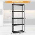 5-Tier Heavy Duty Metal Shelving Unit (Set of 4) product image