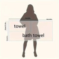 Heart Pattern Cotton Bath Towel product image