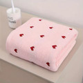 Heart Pattern Cotton Bath Towel product image