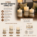 Battery Operated Candle (3 Pieces)  product image