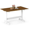 55” Dining Table for 4-6 People with Wide Pedestal Base product image