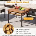 7-Piece Wicker Furniture Set with Coffee Table and Cushions product image