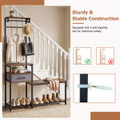 7-in-1 Hall Tree with Shoe Bench product image