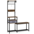 7-in-1 Hall Tree with Shoe Bench product image