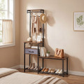 7-in-1 Hall Tree with Shoe Bench product image