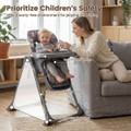  Foldable High Chair with 3-Position Backrest/Footrest  product image