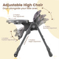  Foldable High Chair with 3-Position Backrest/Footrest  product image