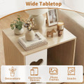 Dog Bed Side Table with Bone-Shaped Window and Sturdy Metal Legs product image