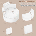 360° Swivel Accent Chair with Half Moon Storage and 3 Pillows product image