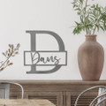 12- or 15-Inch Personalized Metal Family Monogram Last Name Sign product image