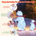 2 -Piece Animated Skiing Polar Bears with 160 Cold White LED Lights product image