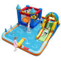 Giant Water Slide Bounce House with  Climbing Wall and Splash Pool product image