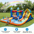 Giant Water Slide Bounce House with  Climbing Wall and Splash Pool product image