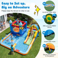 Giant Water Slide Bounce House with  Climbing Wall and Splash Pool product image
